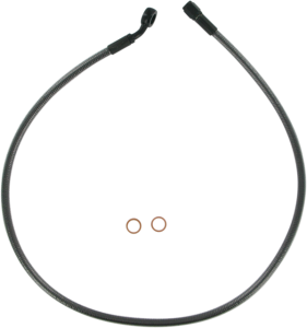Alternate Length Designer Series Braided Non-abs Front Upper Brake Line Kit Black, Black Pearl, 1, nordicamoto.ro