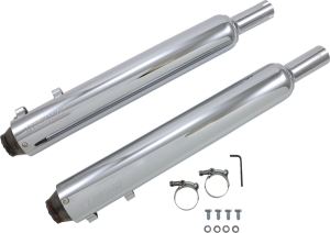 3-1/2(r) Slip-on Mufflers Chrome