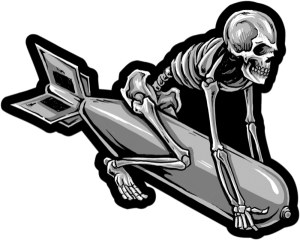 Skeleton Bomber Patch Black, White, 1, nordicamoto.ro