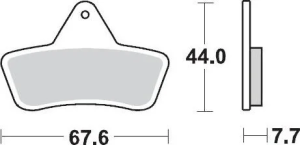 Plăcuțe de frână de competiție pentru ATV, 2, nordicamoto.ro