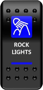 Rocker Switch Black, Blue, White 