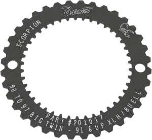 Tool Clutch Lock Plate Black, Anodized