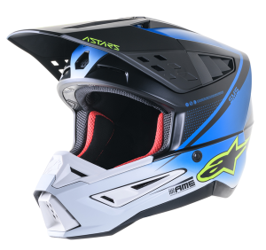 Supertech M5 Rayon Mx Helmet Black, Gray, Silver 