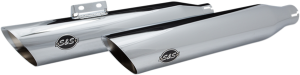 Slash-cut Slip-on Mufflers Chrome, 1, nordicamoto.ro