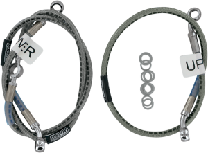 Russell Stainless Steel Rear Brake Line Kit Silver Silver, 2, nordicamoto.ro