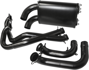 Double Barrel Exhaust System Black, 1, nordicamoto.ro