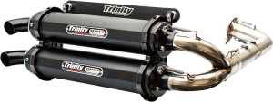 Stage 5 Dual Exhaust System Black, Brushed, Cerakote®, 1, nordicamoto.ro