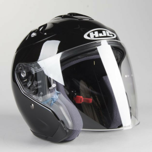 Casca HJC FG-JET Solid Lucios Negru, 1, nordicamoto.ro