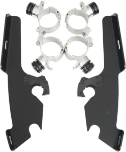 Fats/slim Windshield Trigger-lock Complete Mount Kit Black, 1, nordicamoto.ro