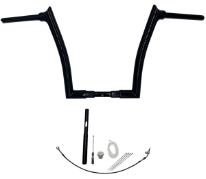 1-1/2(r) Ez Install Pointed Top Handlebar Kit Black, 1, nordicamoto.ro