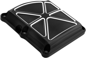 Transmission Top Cover Black, Chrome, Anodized, Contrast Cut, 1, nordicamoto.ro