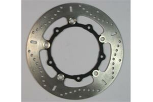 Floating Brake Rotor Black, Silver, Stainless Steel