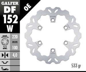 Wave® Brake Rotor Silver