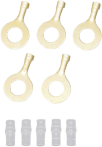 Eyelet Terminal Set Silver, 1, nordicamoto.ro