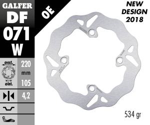 Wave® Brake Rotor Silver, 1, nordicamoto.ro