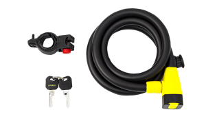 Spiral Lock Spirale City/coiled Cable Black, Yellow, 1, nordicamoto.ro