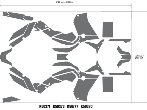 Decal Kit Black, Blue, 3, nordicamoto.ro