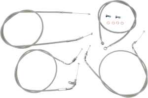 Stainless Handlebar Cable/line Kit Silver, 1, nordicamoto.ro