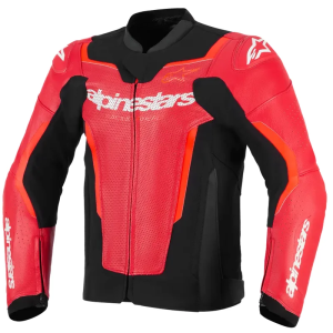Gp Force Airflow V2 Leather Jacket Red, nordicamoto.ro