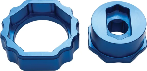 Showa Twin Chamber Fork Cap Tool Anodized, Blue