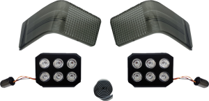 Led Tour-pak Run/brake Lights With Lenses Red, 4, nordicamoto.ro