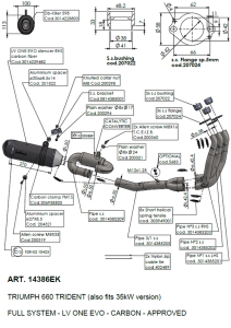 Lv One Evo Carbon Full-system Exhaust Black, Matte, 5, nordicamoto.ro