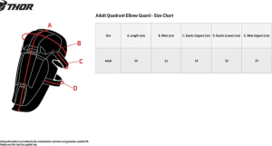 THOR Youth Quadrant Elbow Guards Black  ONE SIZE, 2, nordicamoto.ro