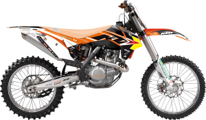 Trophy Graphic Kit Yellow, White, Black, Orange