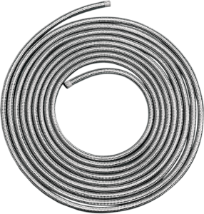 Stainless Steel Braided Hose Stainless Steel, 1, nordicamoto.ro