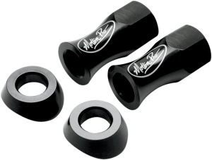 Extended Rim Lock Nuts Black, Gloss, White