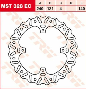 Disc de frână din oțel Ec Cross Design, 2, nordicamoto.ro