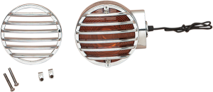 Turn Signal Lens Grilles Chrome, 1, nordicamoto.ro