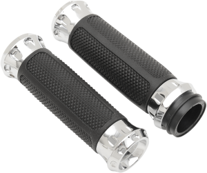 Overdrive Custom Grips Silver, 1, nordicamoto.ro