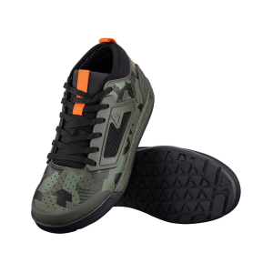 Pantofi MTB Leatt 3.0 Flat Camo Black/Green/Orange