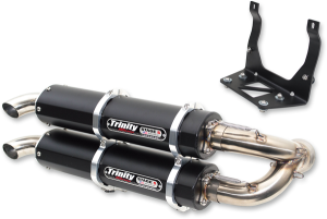 Stage 5 Dual Slip-on Muffler Black, Brushed