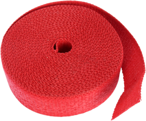 Fiberglass Exhaust Wrap Red
