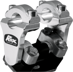 Pivoting Handlebar Riser For 7/8(r) Bar Clamps Silver, 2, nordicamoto.ro