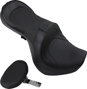 Low-profile Touring Seat With Ez Glide Ii Backrest Option Black