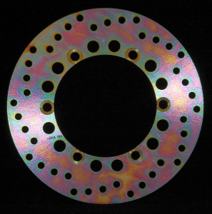 Round D-series Fixed Offroad Brake Rotor Gold, Zinc
