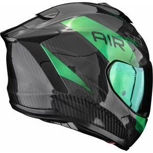 Casca integrala SCORPION EXO-1500 CARBON AIR PLATTED M Negru/Verde, 3, nordicamoto.ro