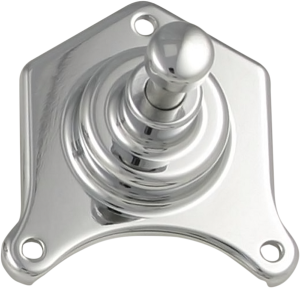 Solenoid End Cover With Starter Button Chrome, 1, nordicamoto.ro
