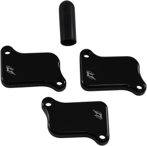 Engine Block Off Plates Black, 1, nordicamoto.ro