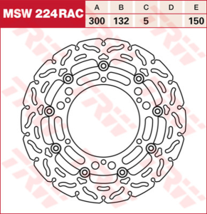 Contoured Floating Brake Rotor Titan, 1, nordicamoto.ro