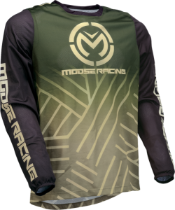 Tricou MOOSE RACING Sahara Black/Green