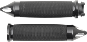 Custom Spike End Grips Black, 1, nordicamoto.ro