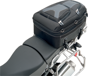 Pillion And Rear Rack Luggage Bag Black