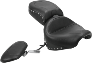 Wide Touring Seat With Driver Backrest Black, 1, nordicamoto.ro