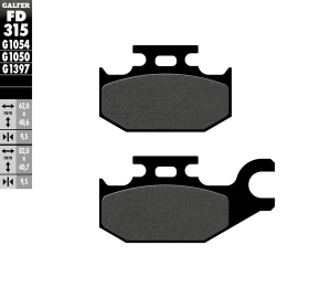 Semi-metallic Brake Pads, 2, nordicamoto.ro