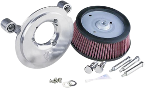 Big Sucker Air Filter Kit Accepts 8(r) Round Aftermarket Covers Only Red