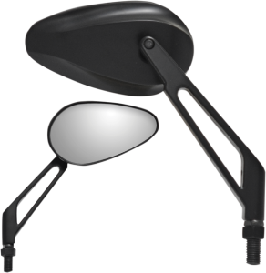 X-treme Mini Teardrop Mirror Black